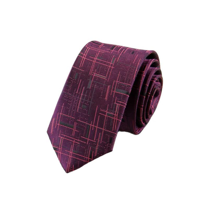 Men's Cool Modern Dazzeling Line Slim Necktie