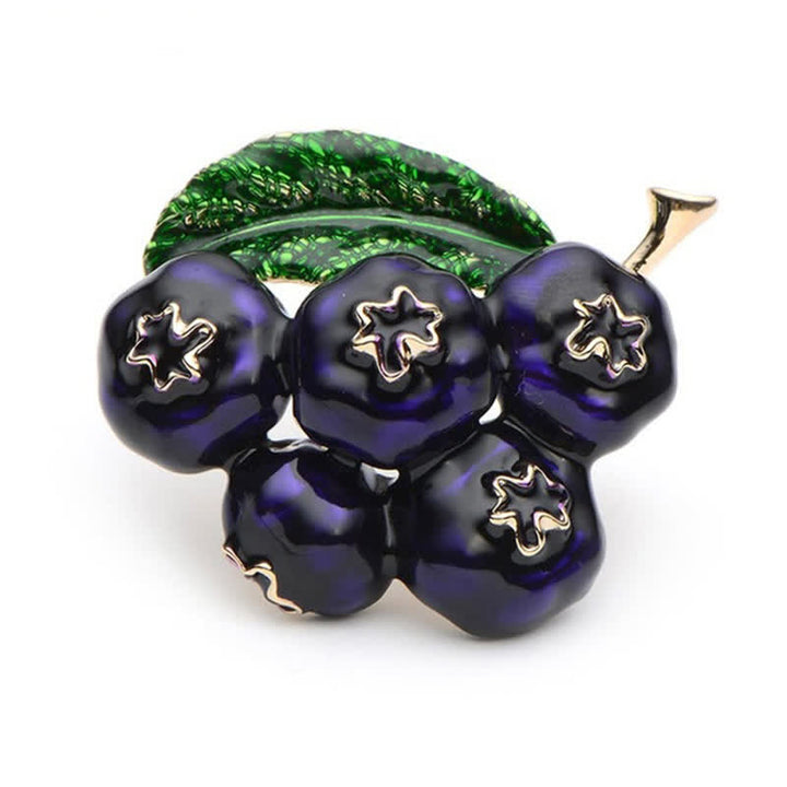 Women's Fruit Of King Blueberry Brooch