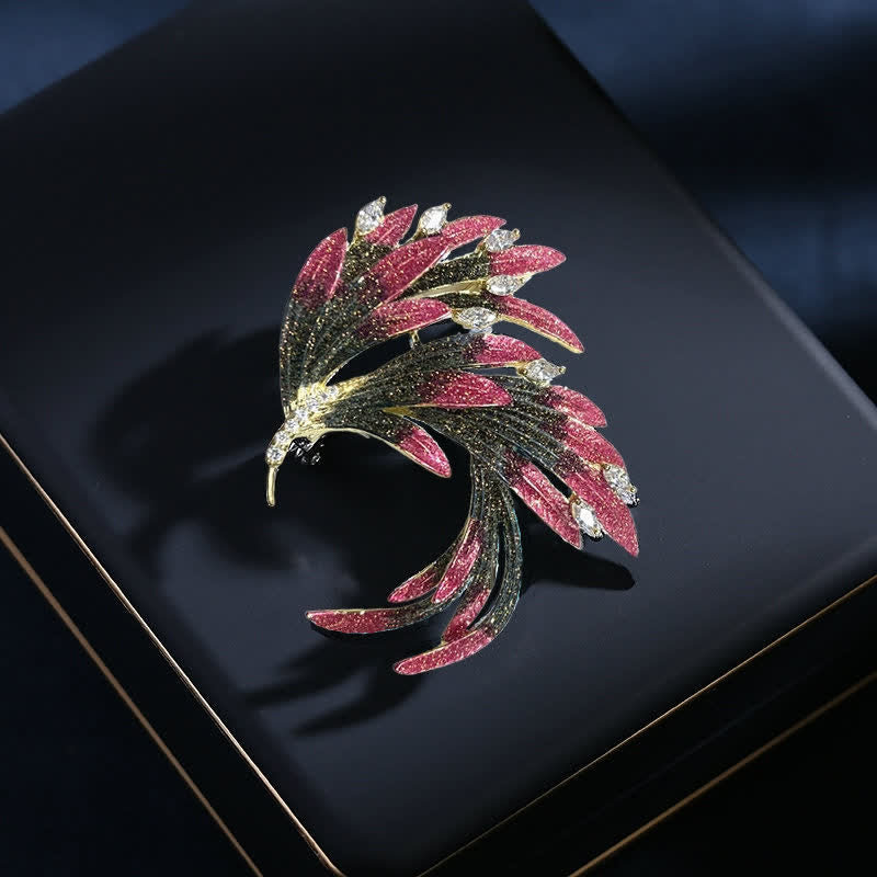 Women's Palace Phoenix Gradient Color Brooch