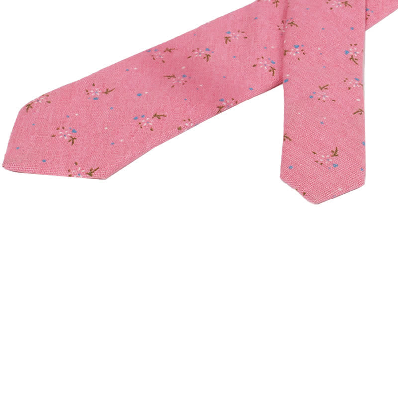 Men's Elegant Floral Skinny Necktie