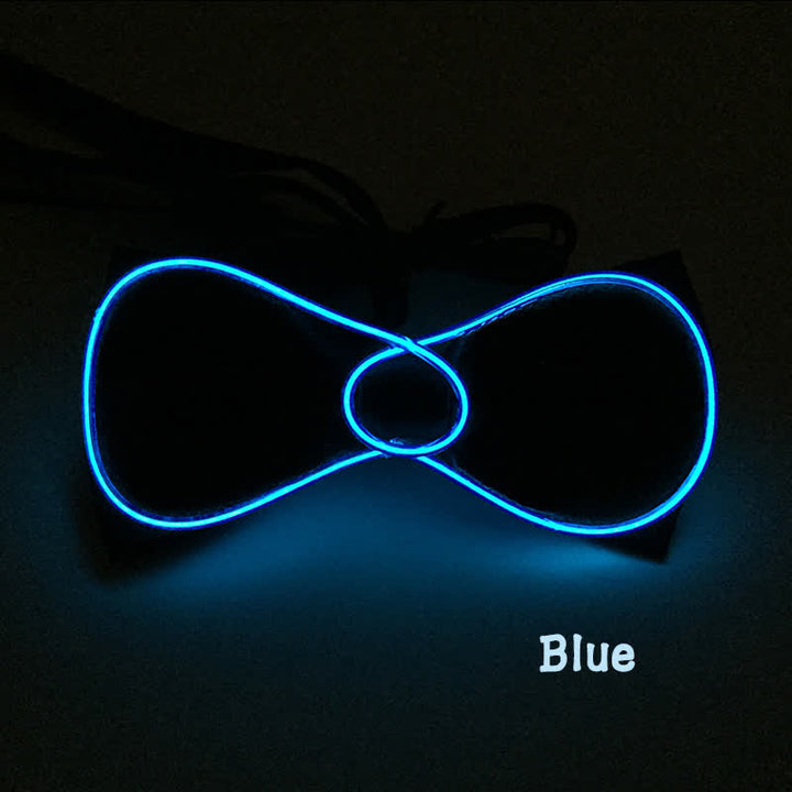 Flashing Round LED Glowing Bow Tie