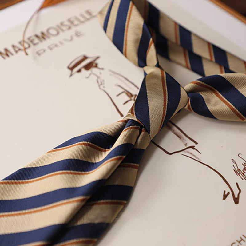 Men's Classical Daily Office Striped Necktie - image 6