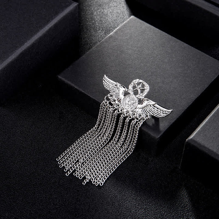 Men's Air Force Eagle Wings Tassel Brooch