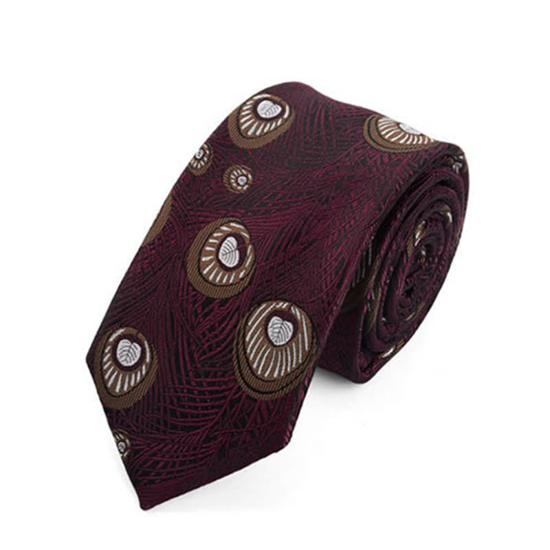 Men's Peacock Feather Pattern Necktie