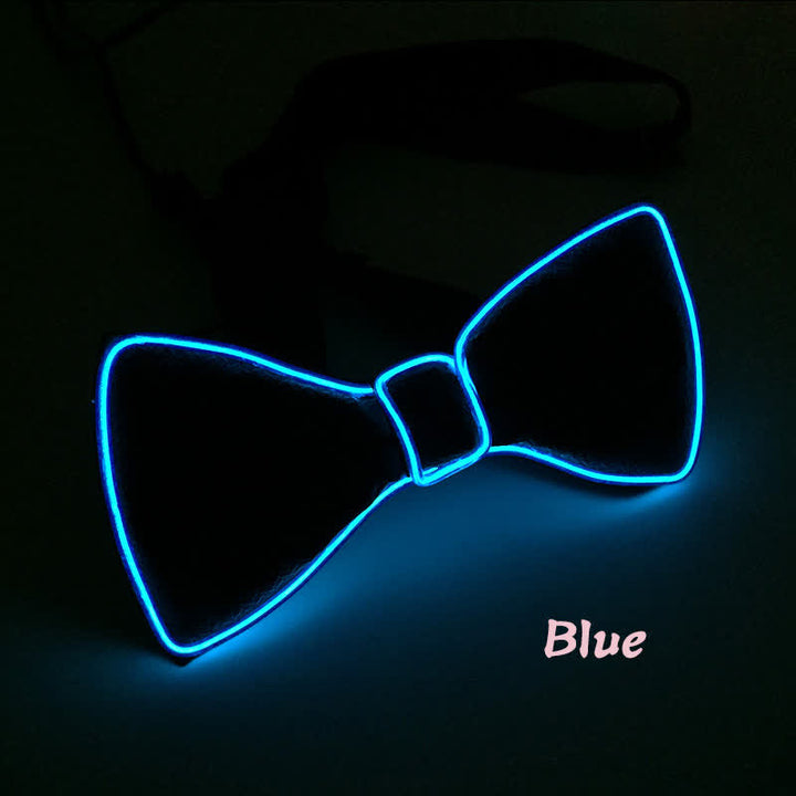 Light Up Blinking LED Glowing Bow Tie