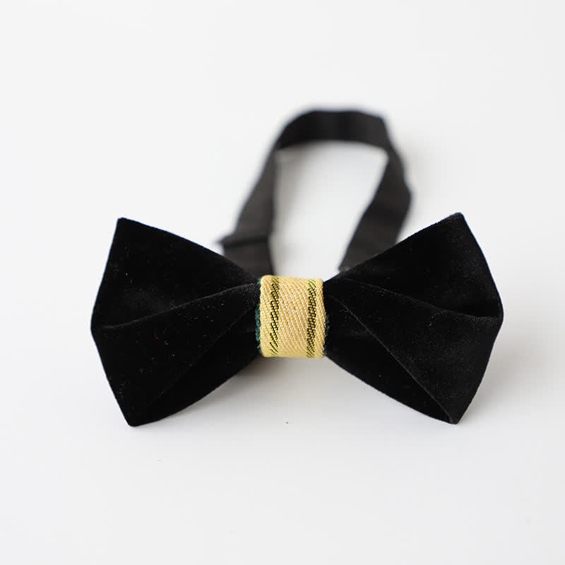 Men's Simple Twisting Velvet Bow Tie