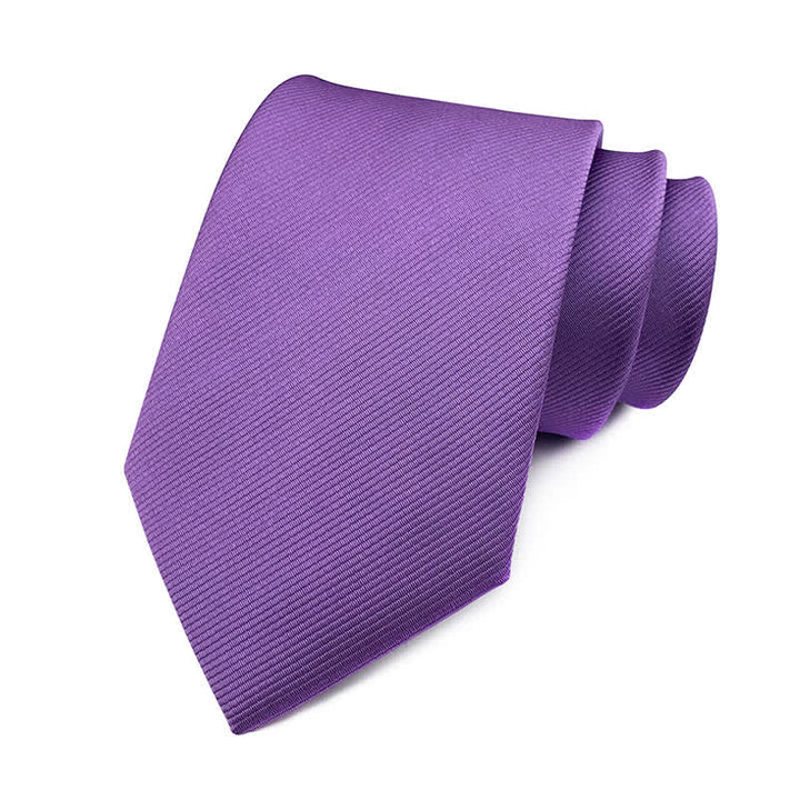 Men's Solid Color Discreet Twill Work Necktie