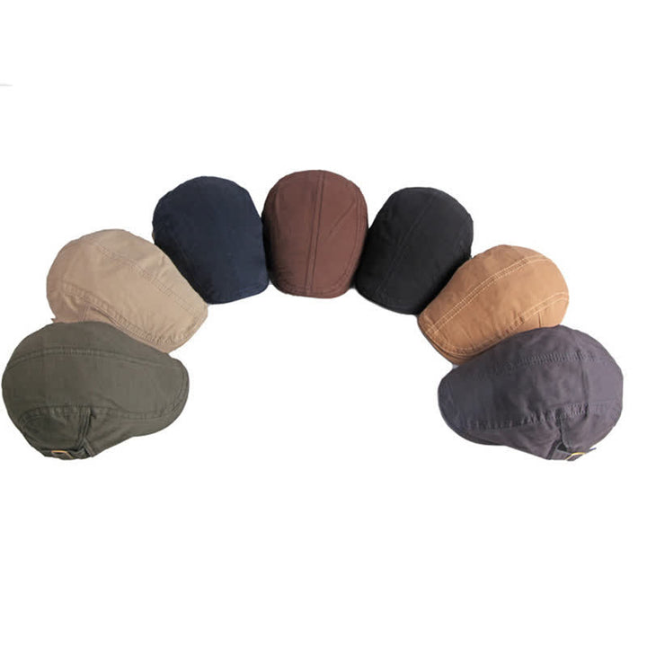 Retro Painter Cotton Beret Flat Cap - image 2