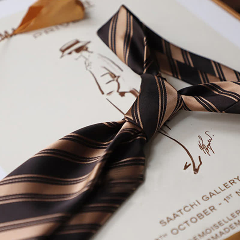Men's Classical Daily Office Striped Necktie - image 22