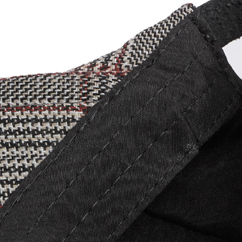 Classic Plaid Beret Cabbie Flat Cap - image 10