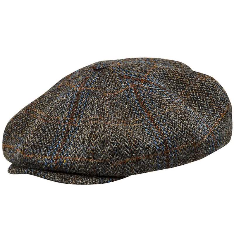 Harris Tweed Octagonal Peaky Blinders Beret Cap