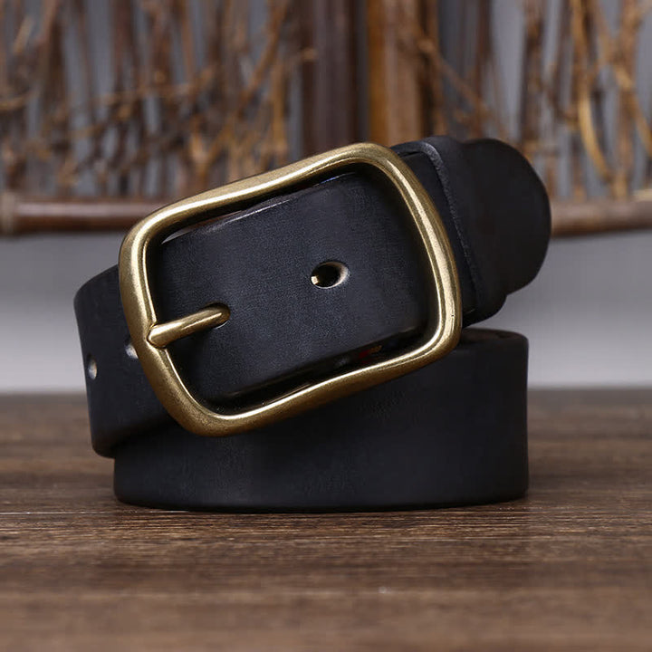 Men's Vintage Thicken Pure Cowhide Leather Belt